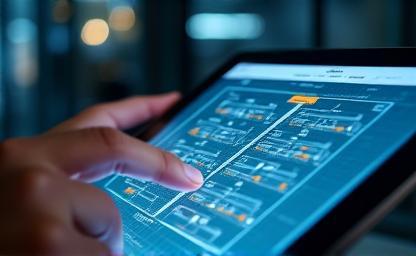 Engineer creating advanced network infrastructure plan